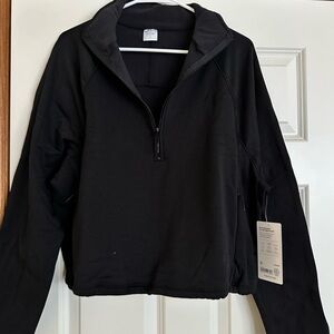 Athleta Black Quarter-Zip Women's Top